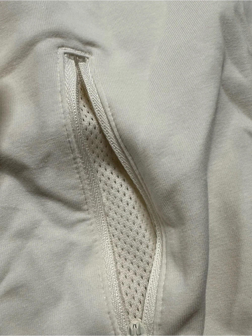 Old Navy Active Dynamic Fleece White Zip Up Hoodie Girls Size L 10-12